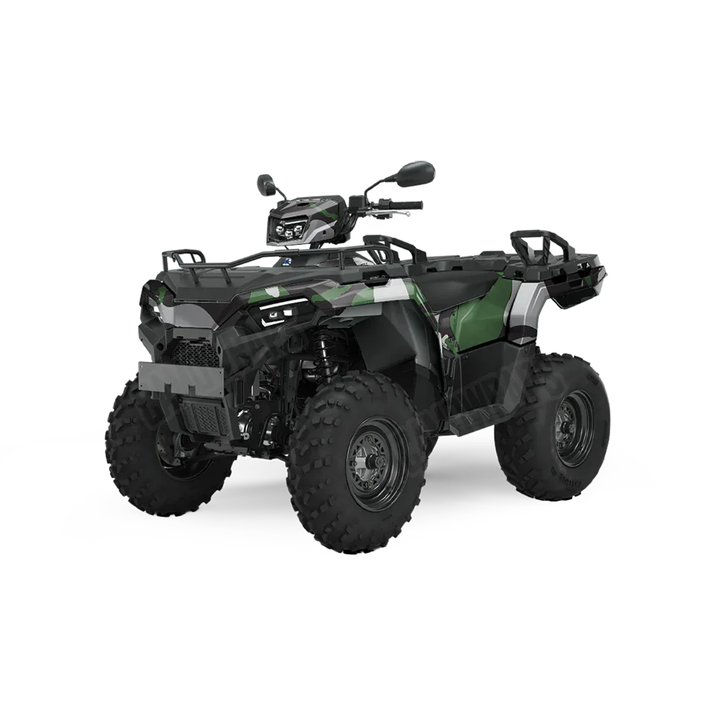 Ragged Green Tiger ATV Wraps