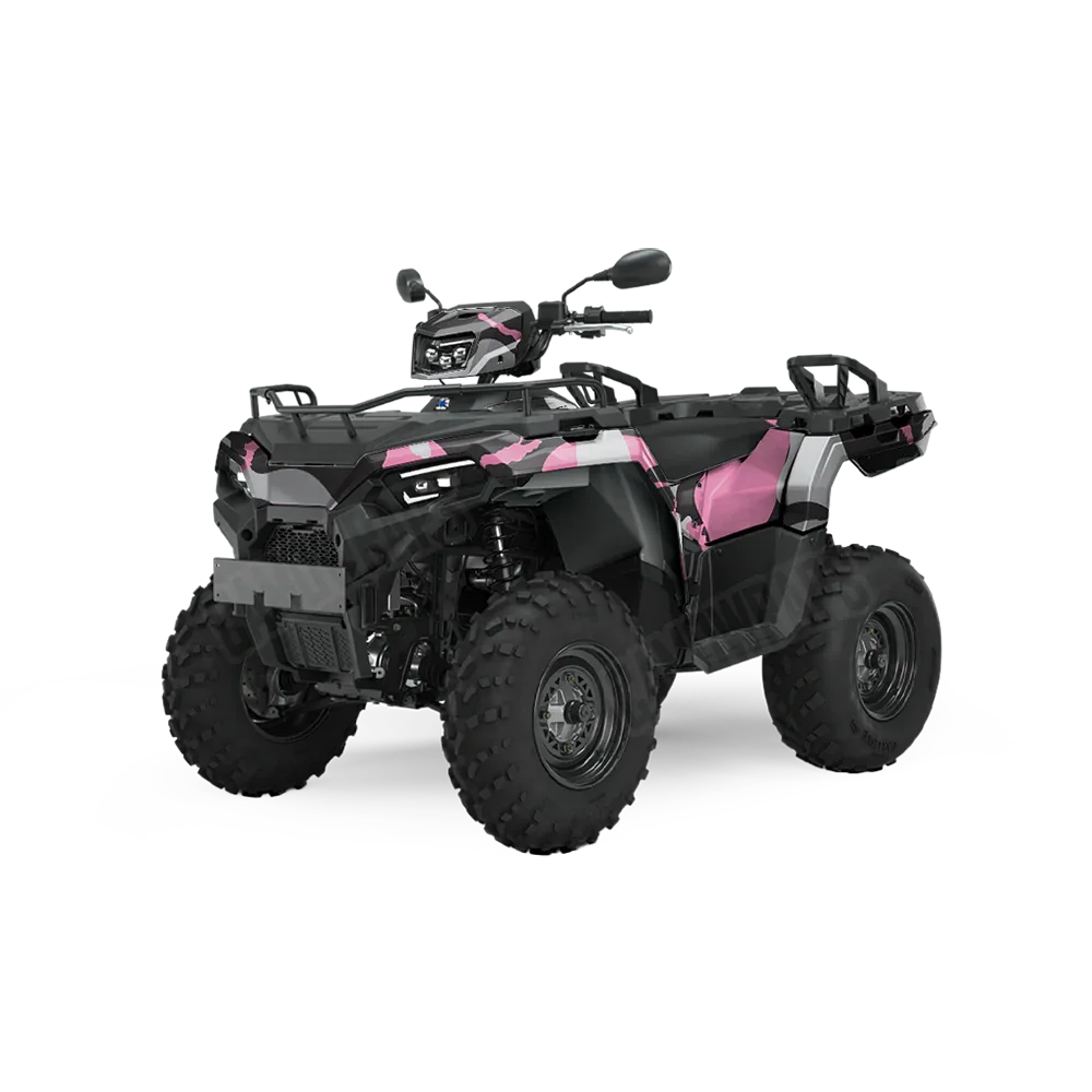 Ragged Pink Tiger ATV Wraps