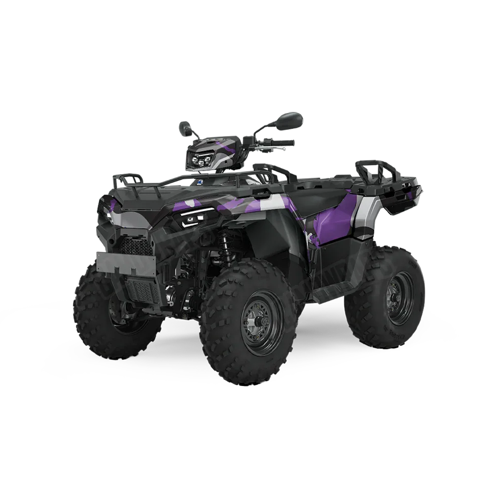 Ragged Purple Tiger ATV Wraps