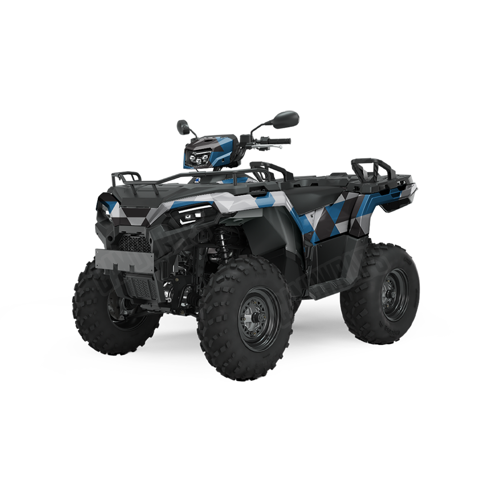 Triangle Blue Tiger ATV Wraps