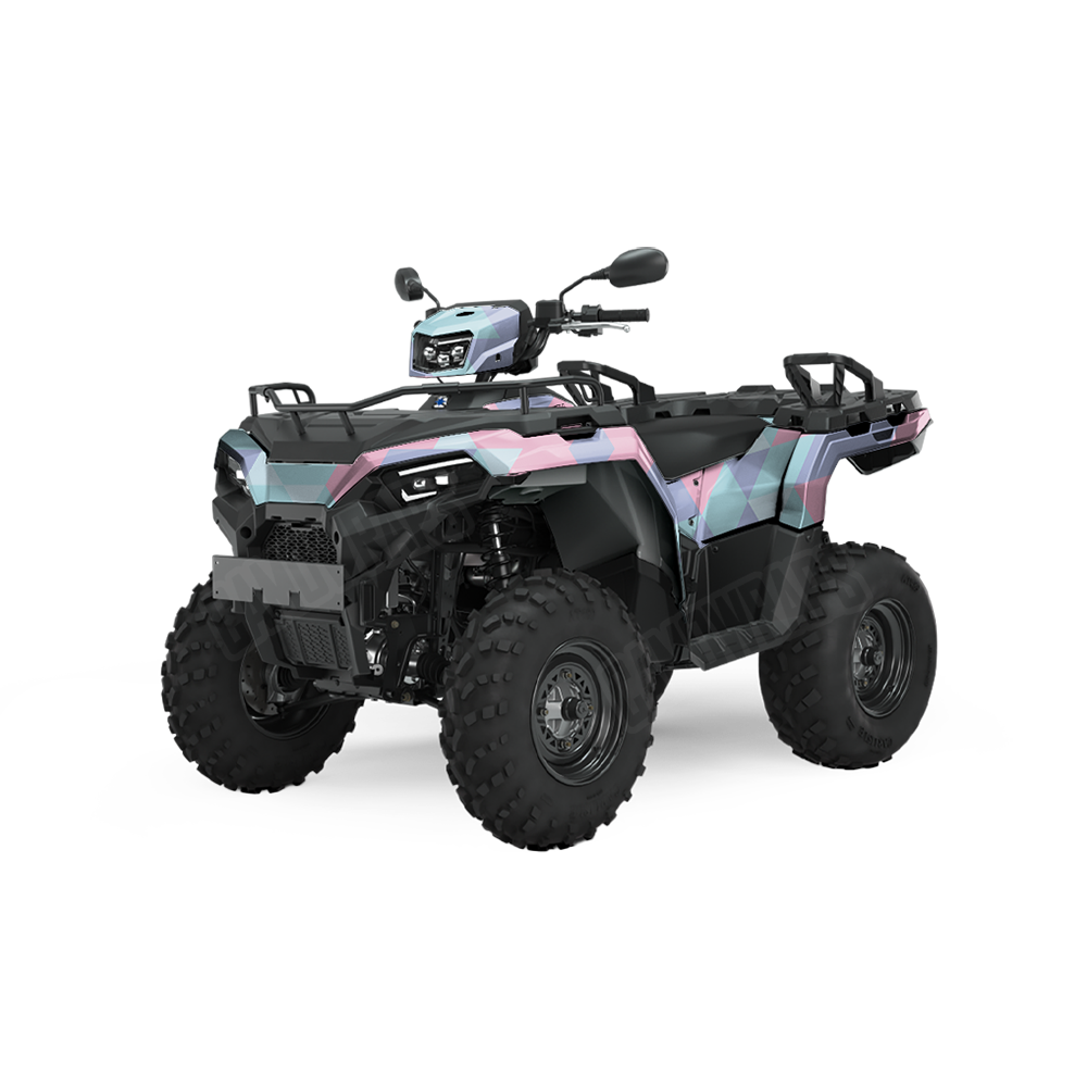 Triangle Cotton Candy ATV Wraps