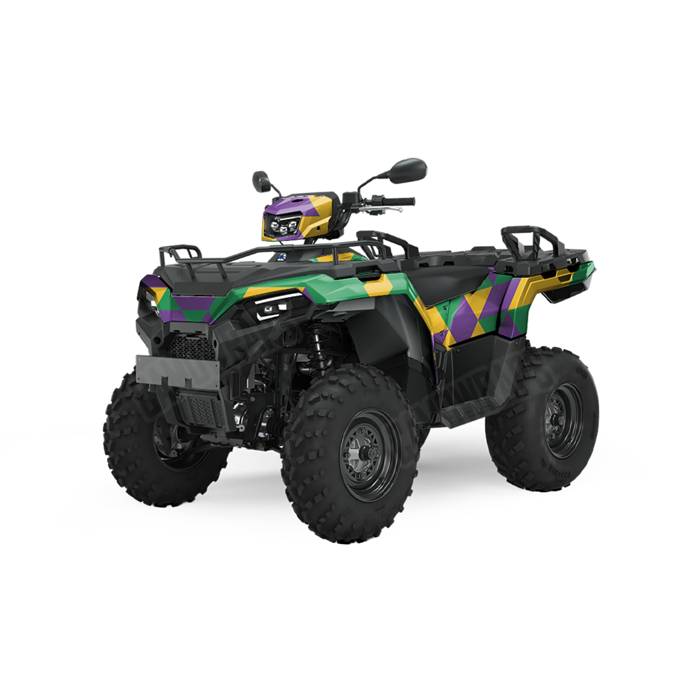 Triangle Mardi Gras ATV Wraps