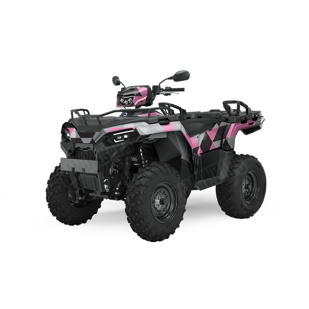 Triangle Pink Tiger ATV Wraps