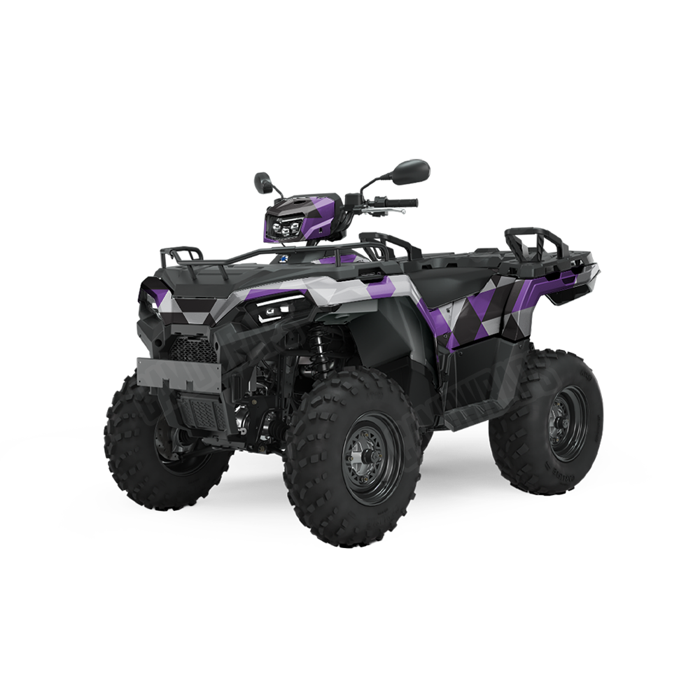 Triangle Purple Tiger ATV Wraps