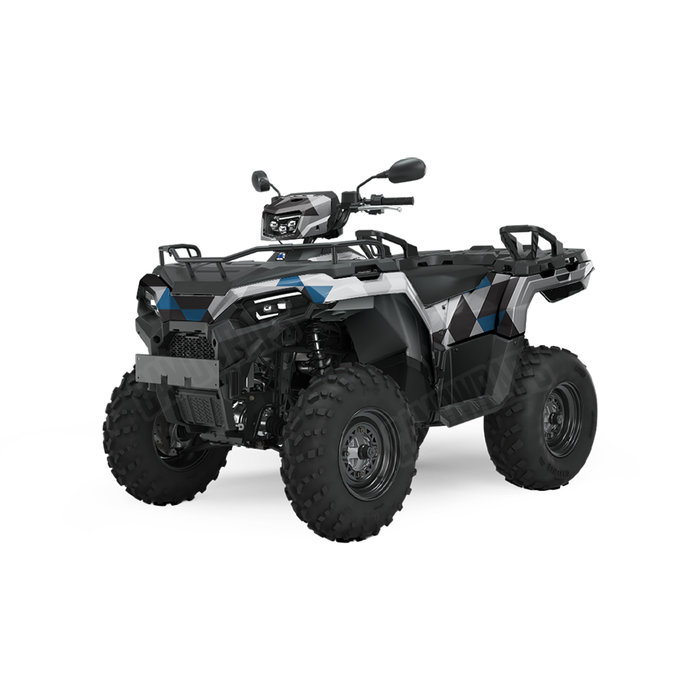 Triangle Urban Blue ATV Wraps