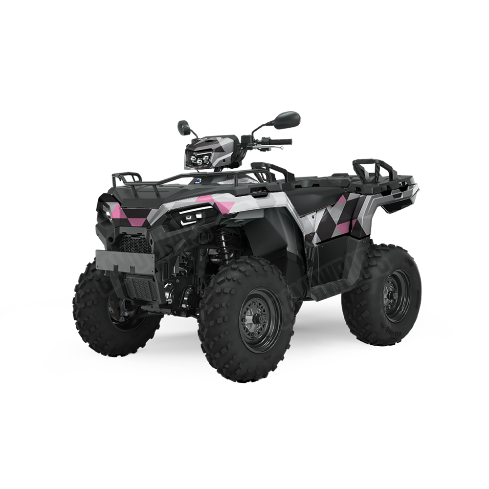 Triangle Urban Pink ATV Wraps