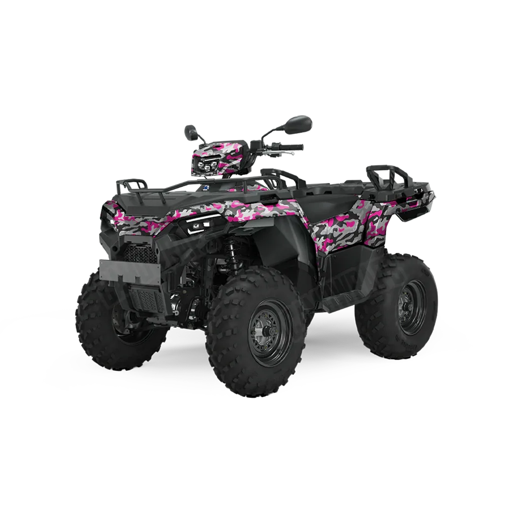 Classic Magenta Tiger ATV Wraps