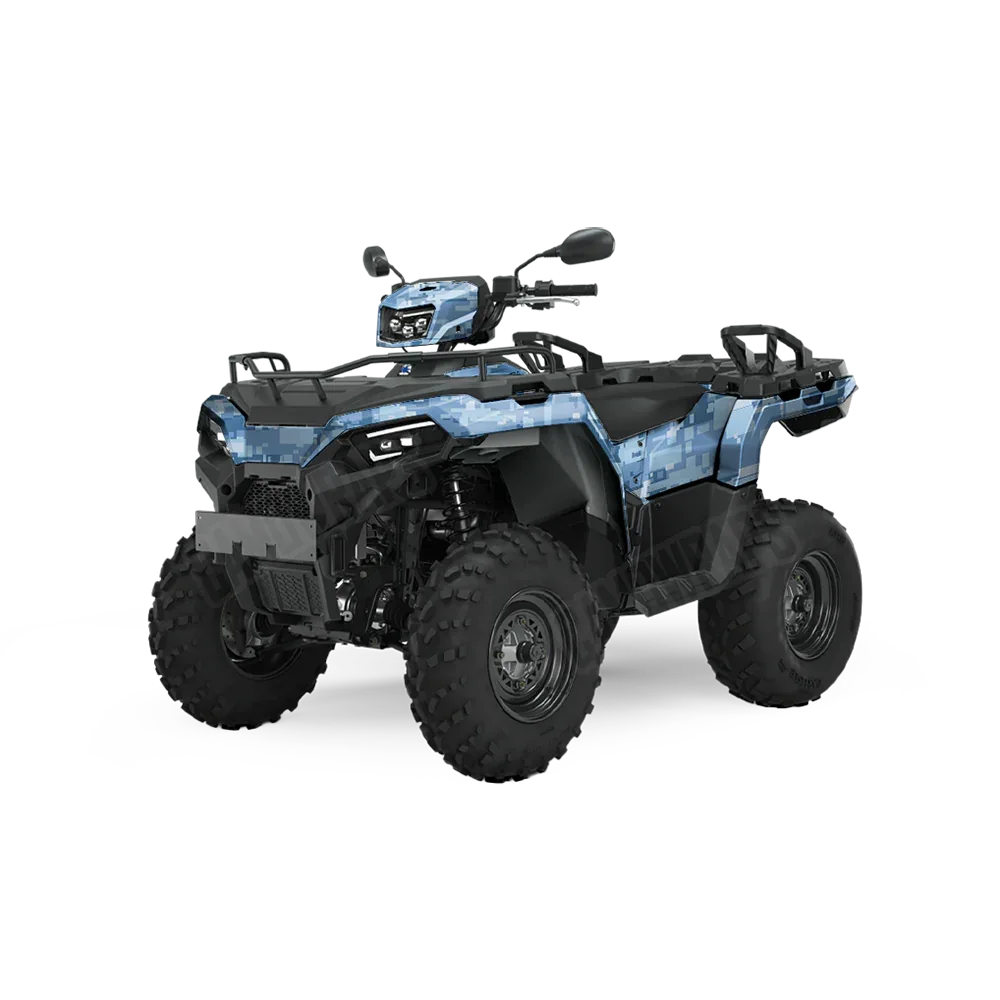 Digital Cool Blue ATV Wraps