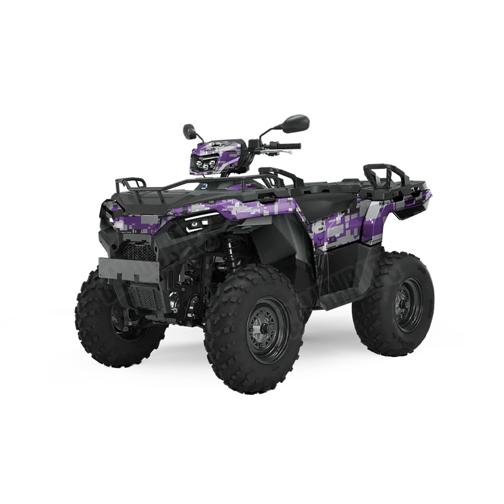Digital Purple Tiger ATV Wraps
