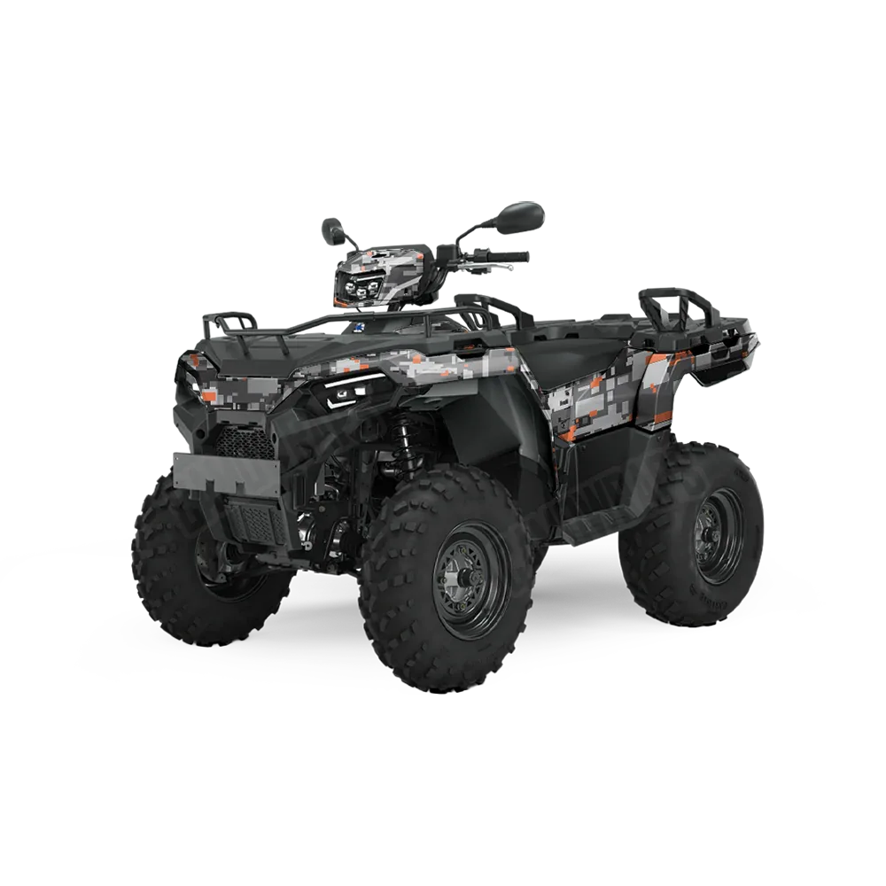 Digital Urban Orange ATV Wraps