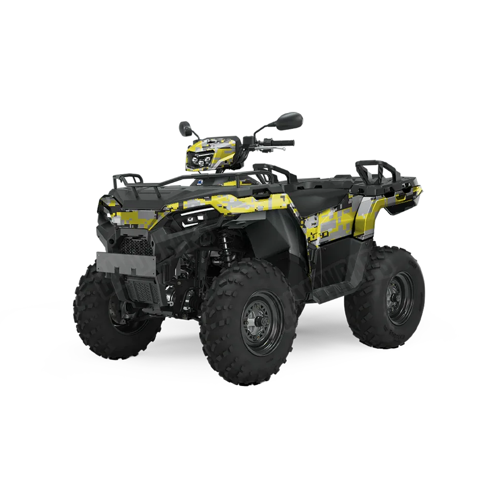 Digital Yellow Tiger ATV Wraps