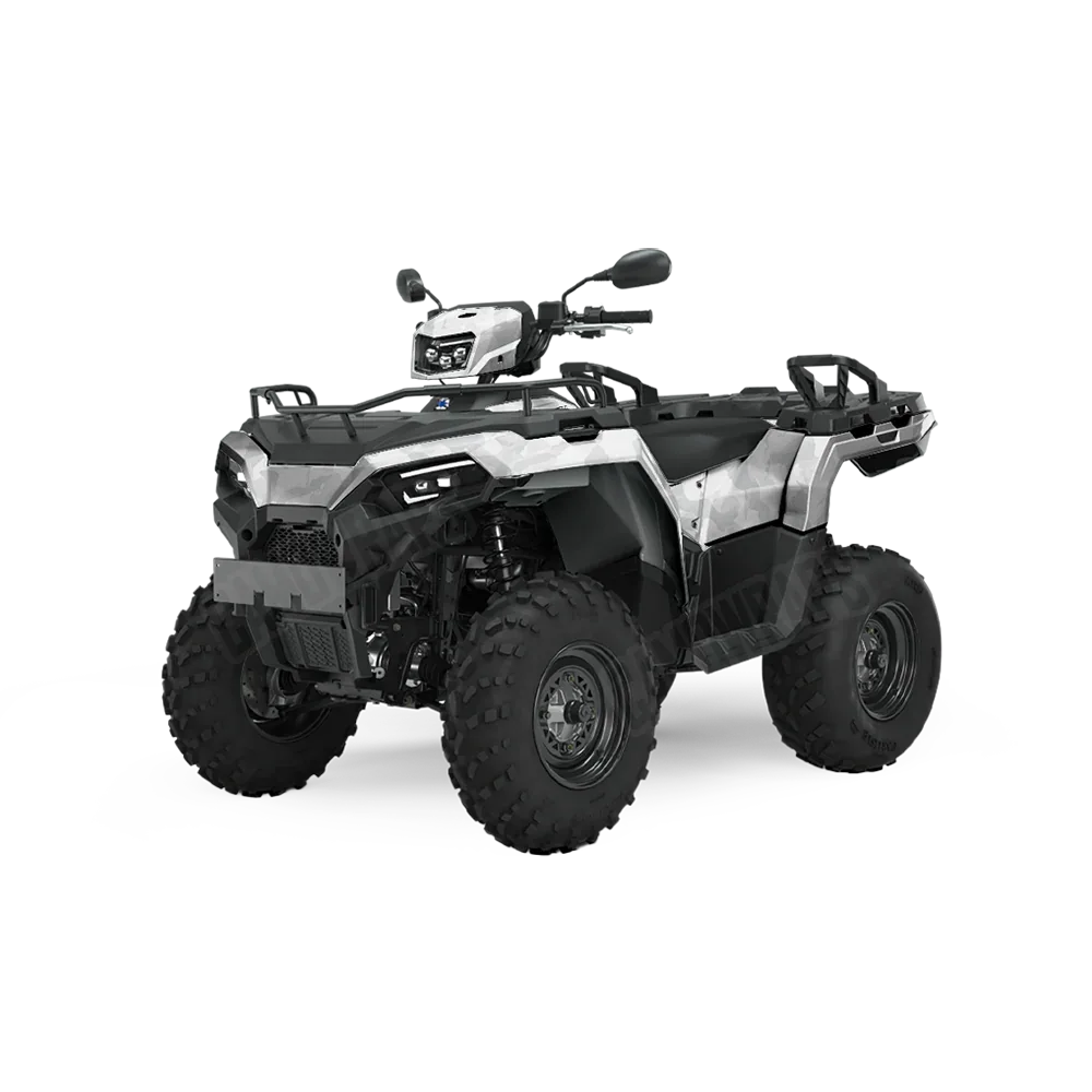 Ragged Elite White ATV Wraps