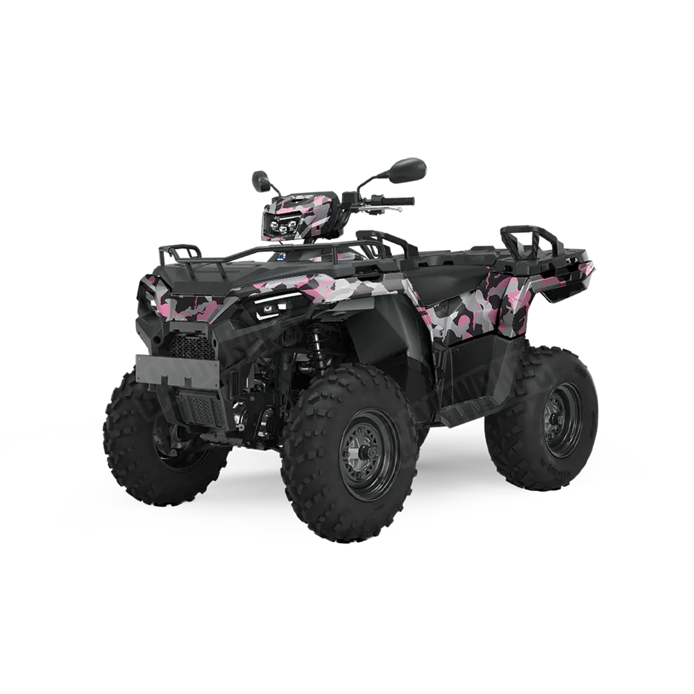 Ragged Pink Tiger ATV Wraps
