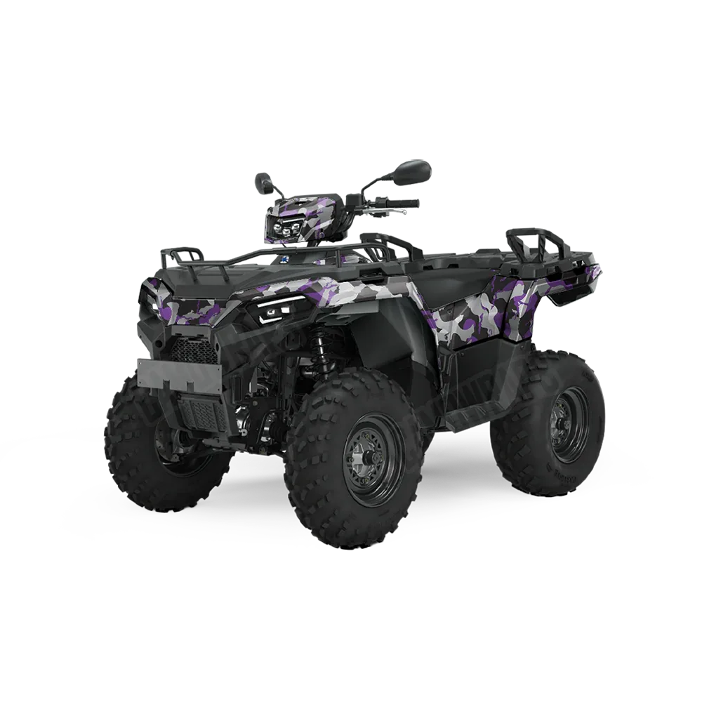 Ragged Purple Tiger ATV Wraps