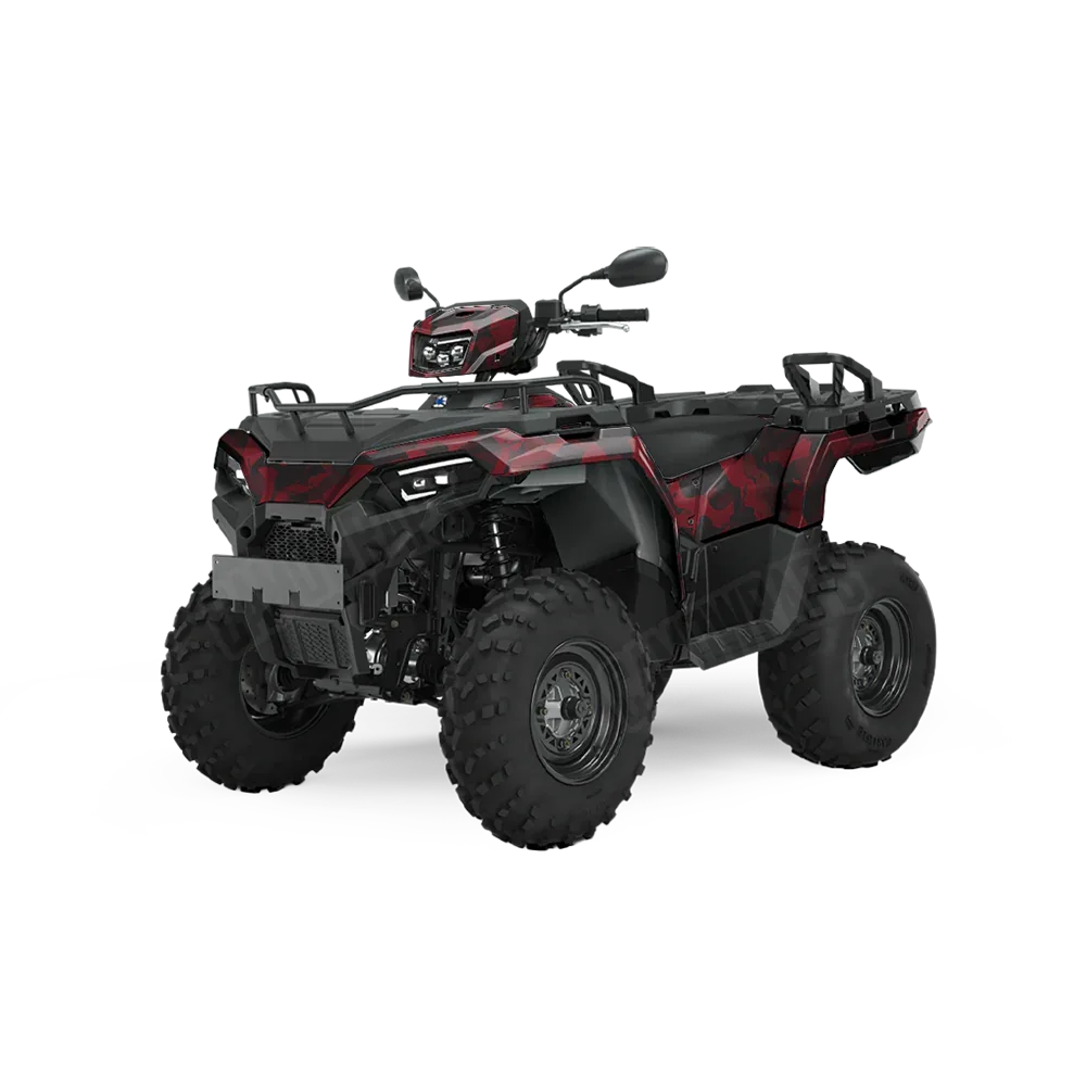 Ragged Vampire Red ATV Wraps