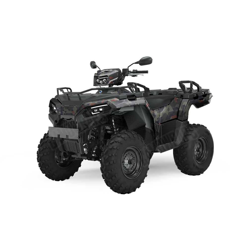 Triangle Blue Copper ATV Wraps