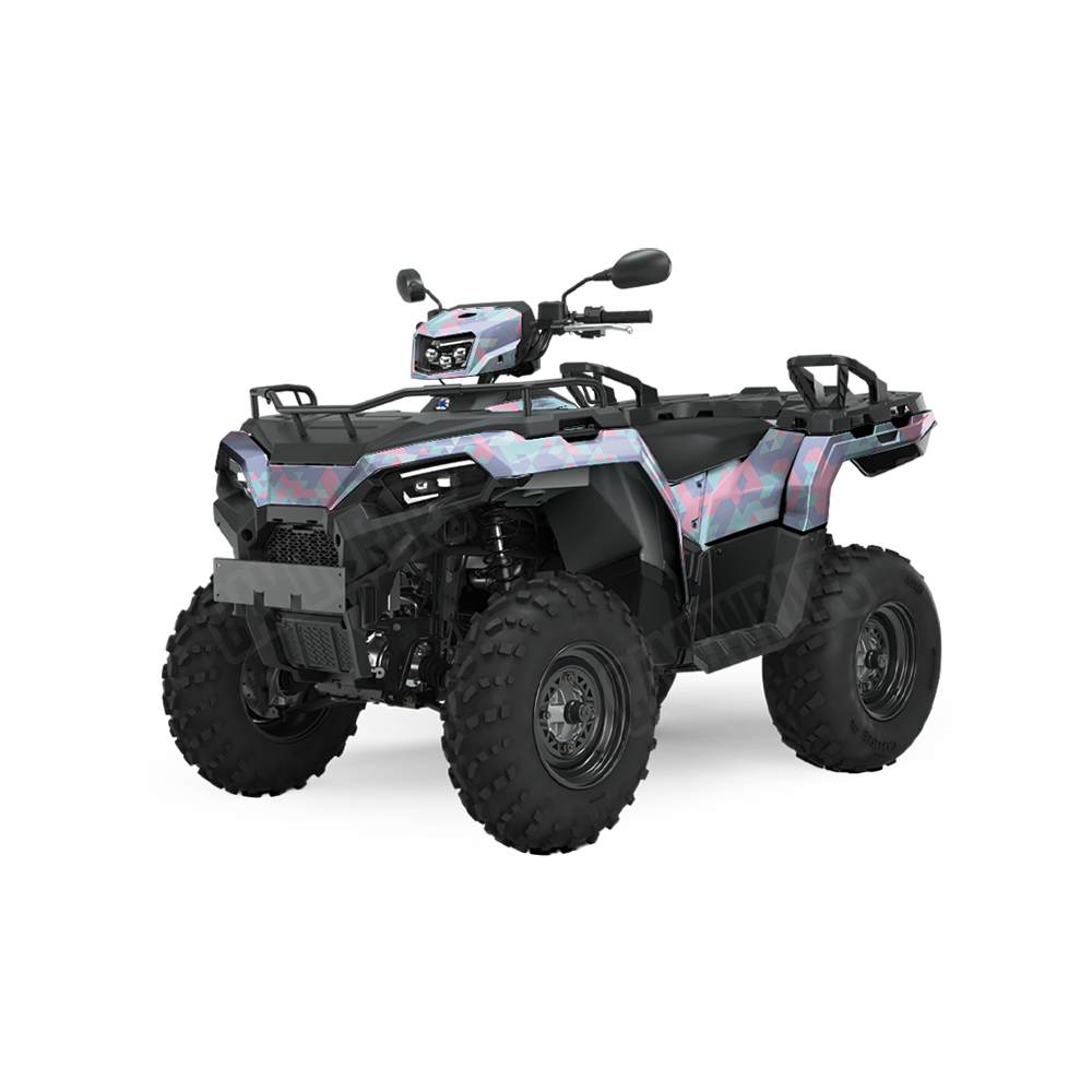 Triangle Cotton Candy ATV Wraps