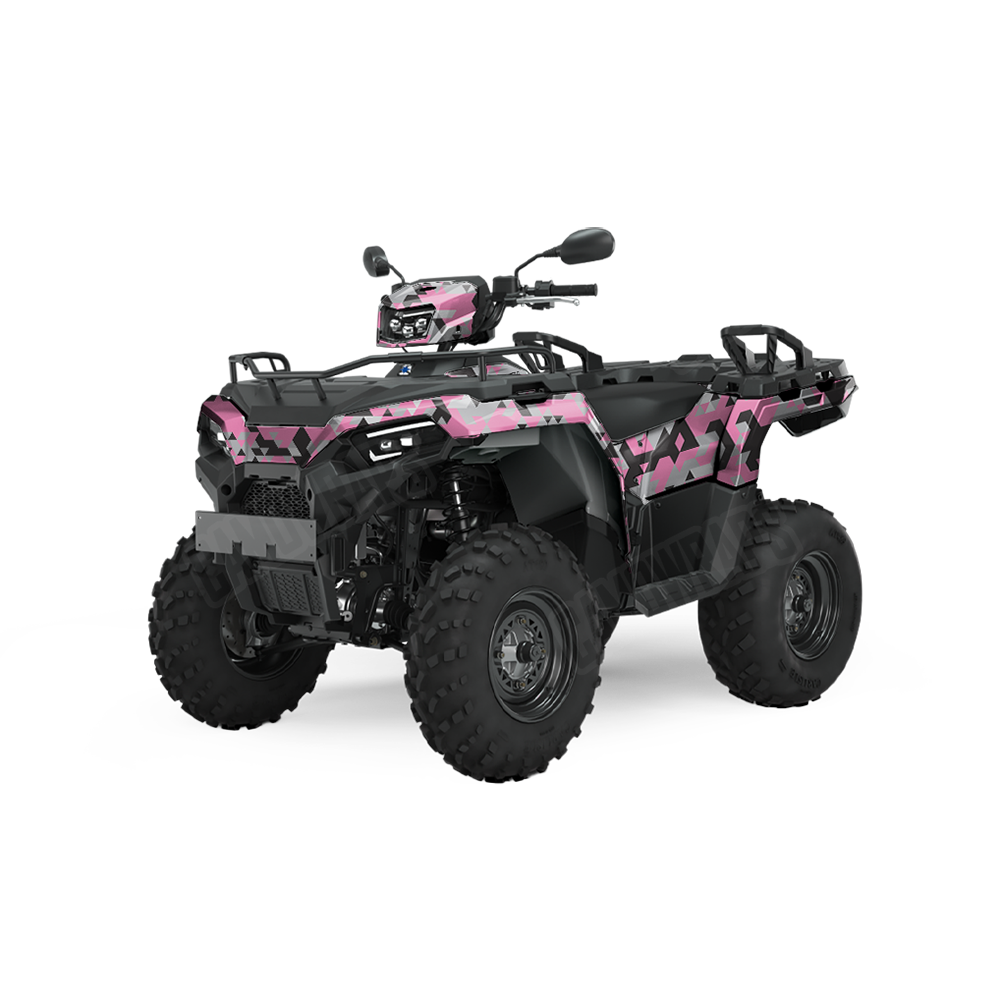 Triangle Pink Tiger ATV Wraps