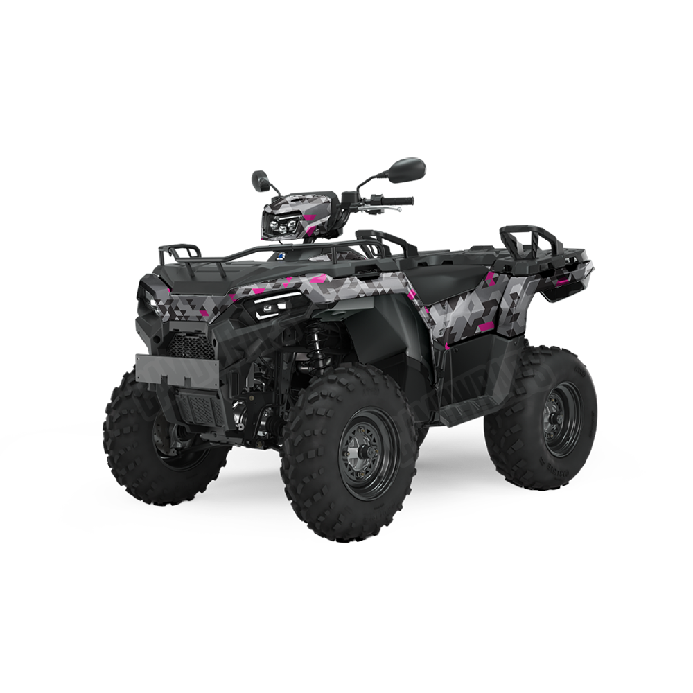 Triangle Urban Magenta ATV Wraps