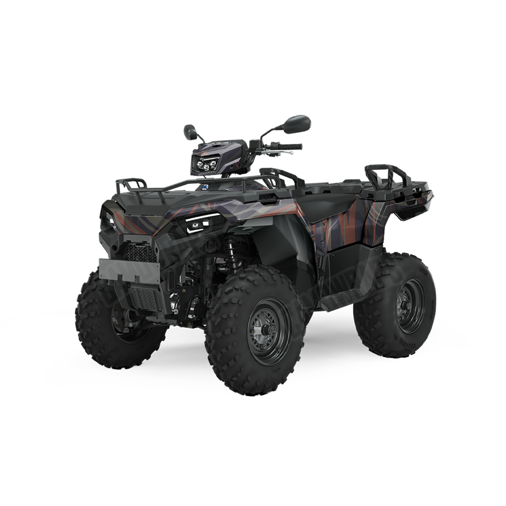 Liquid Smoke Blue Copper ATV Wraps