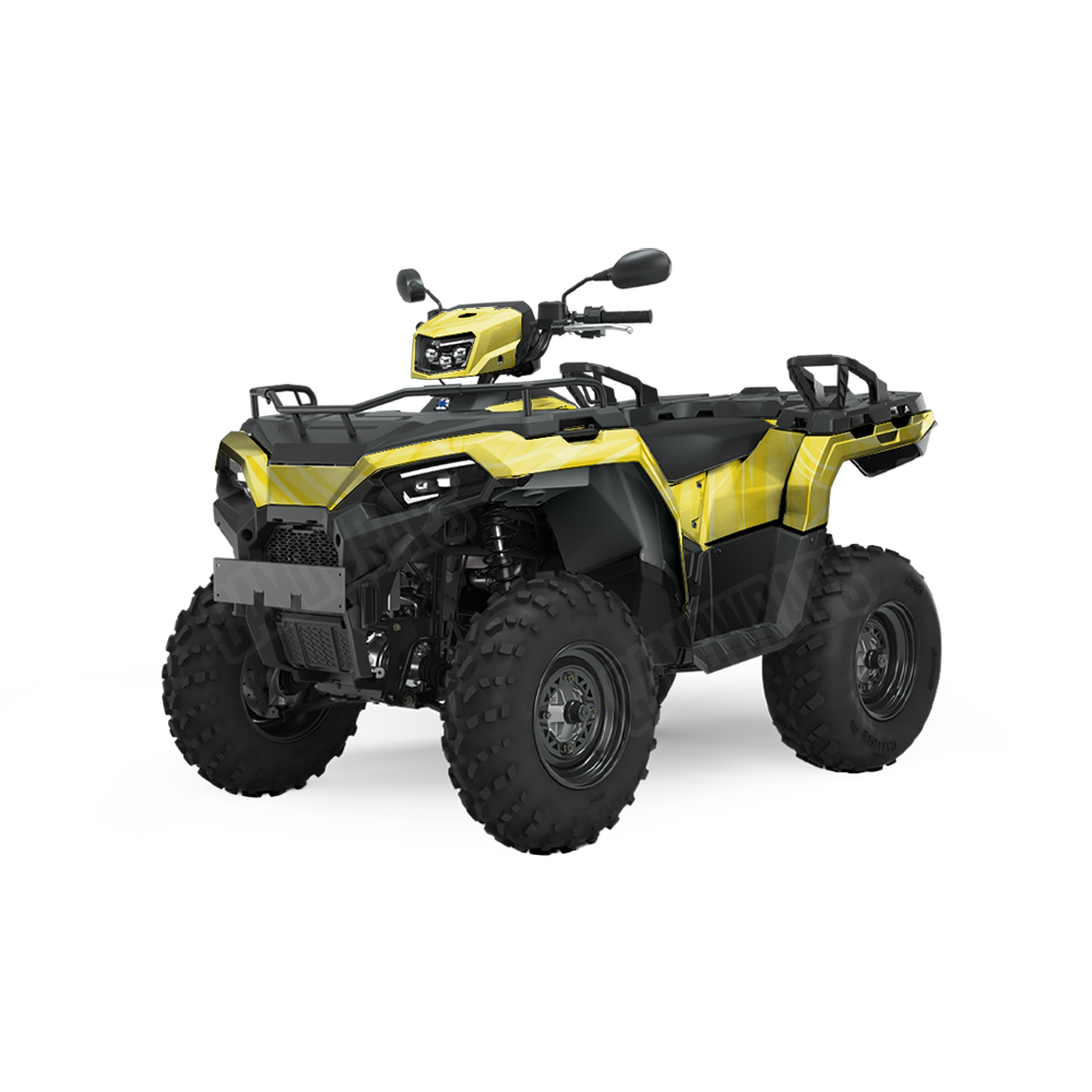 Liquid Smoke Elite Yellow ATV Wraps