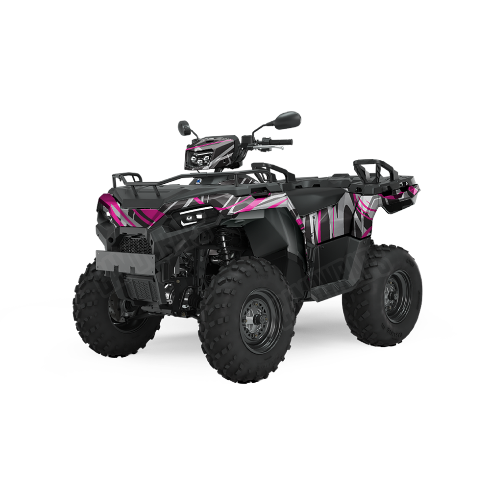 Liquid Smoke Magenta Tiger ATV Wraps