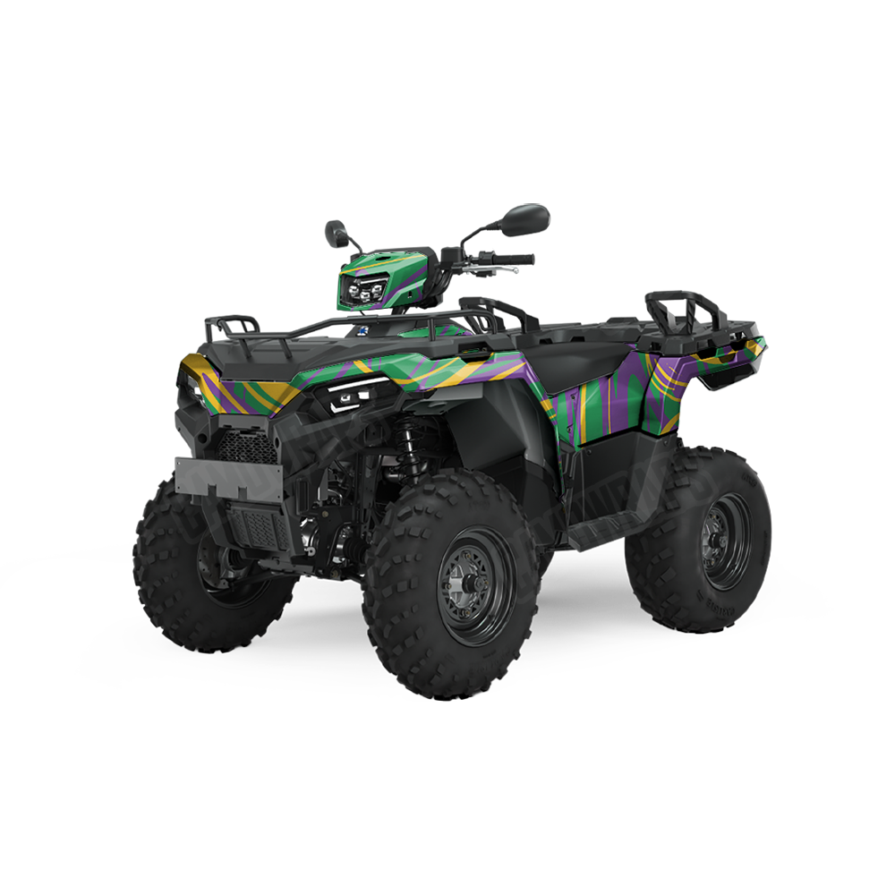 Liquid Smoke Mardi Gras ATV Wraps