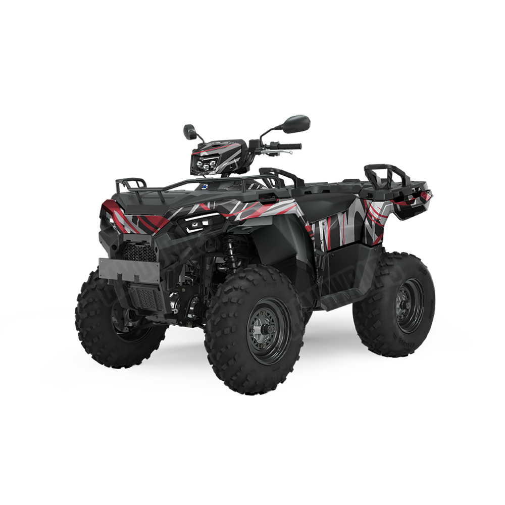 Liquid Smoke Red Tiger ATV Wraps