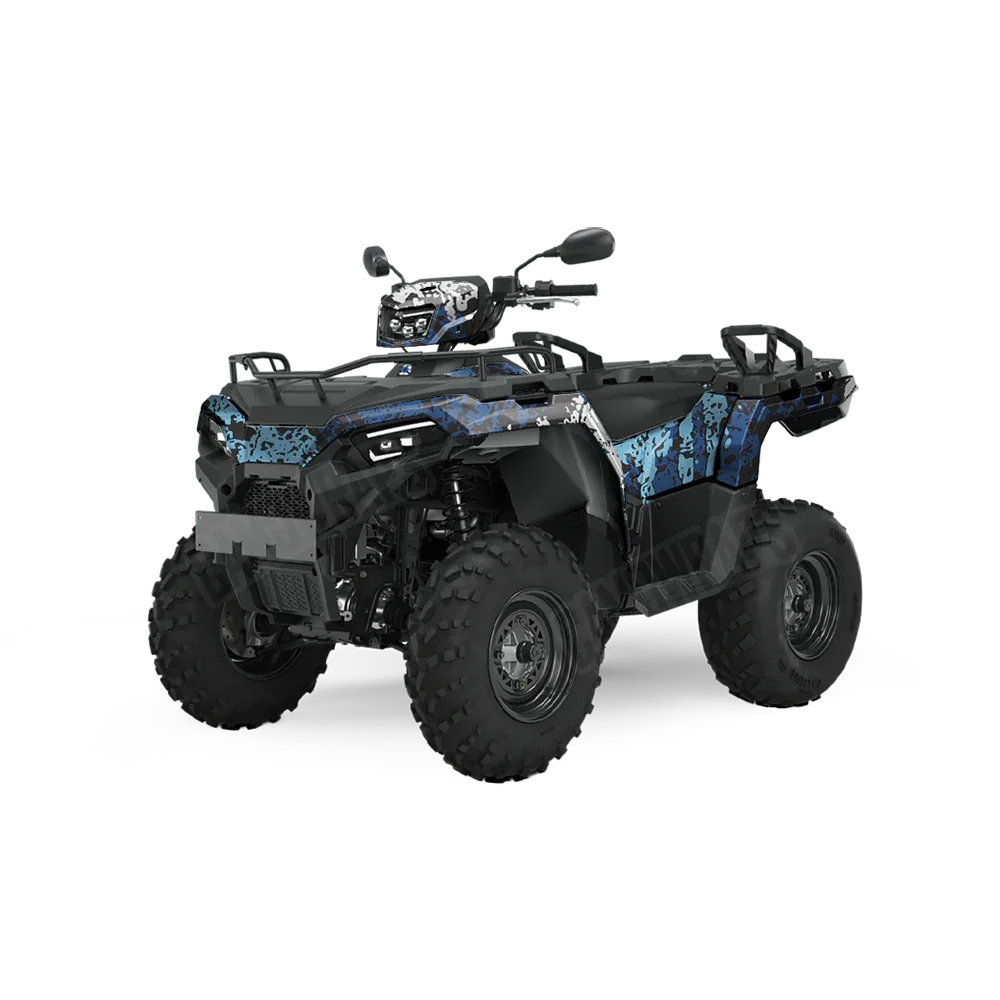 Pasted Baby Blue ATV Wraps