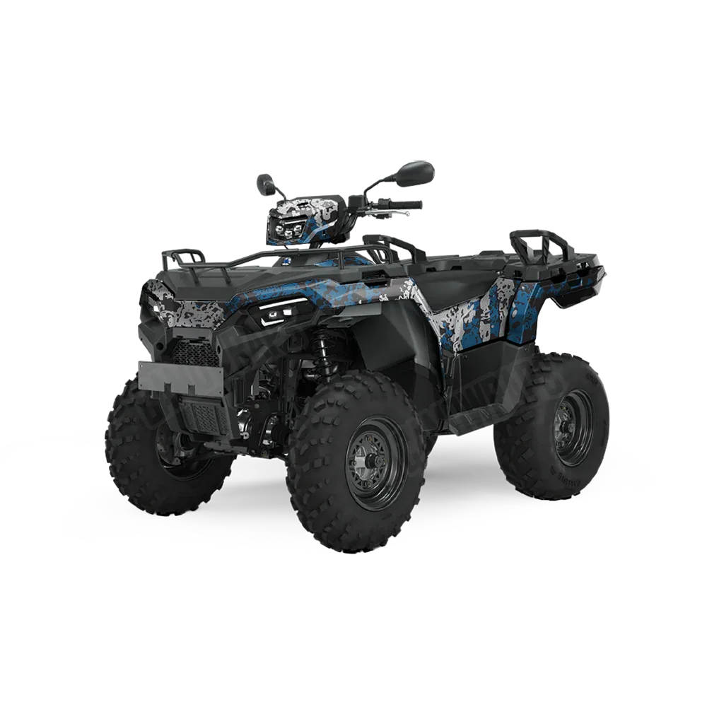 Pasted Blue Tiger ATV Wraps