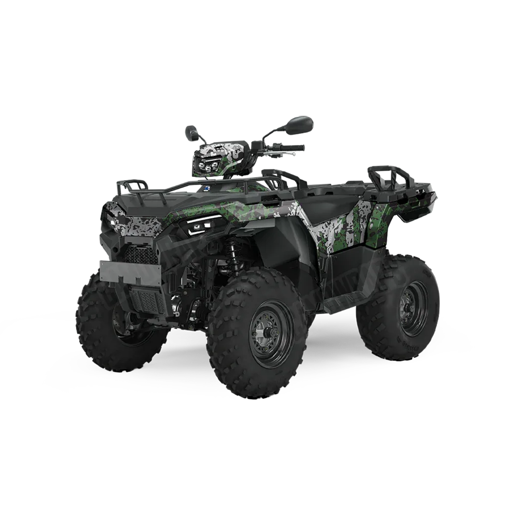 Pasted Green Tiger ATV Wraps