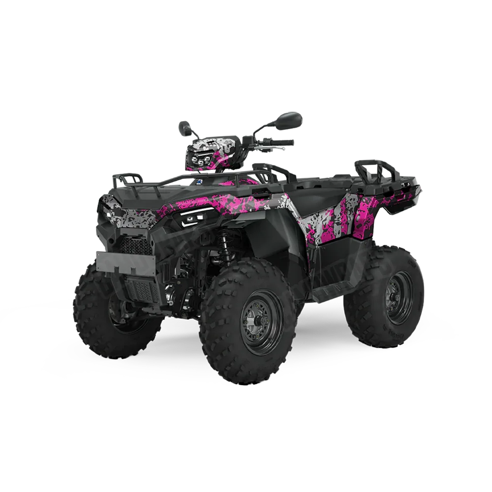 Pasted Magenta Tiger ATV Wraps