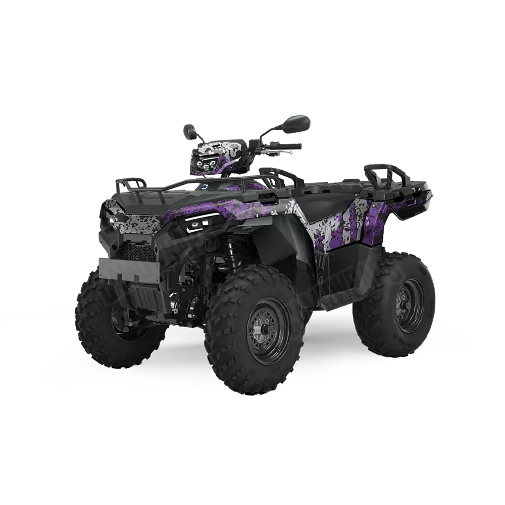 Pasted Purple Tiger ATV Wraps