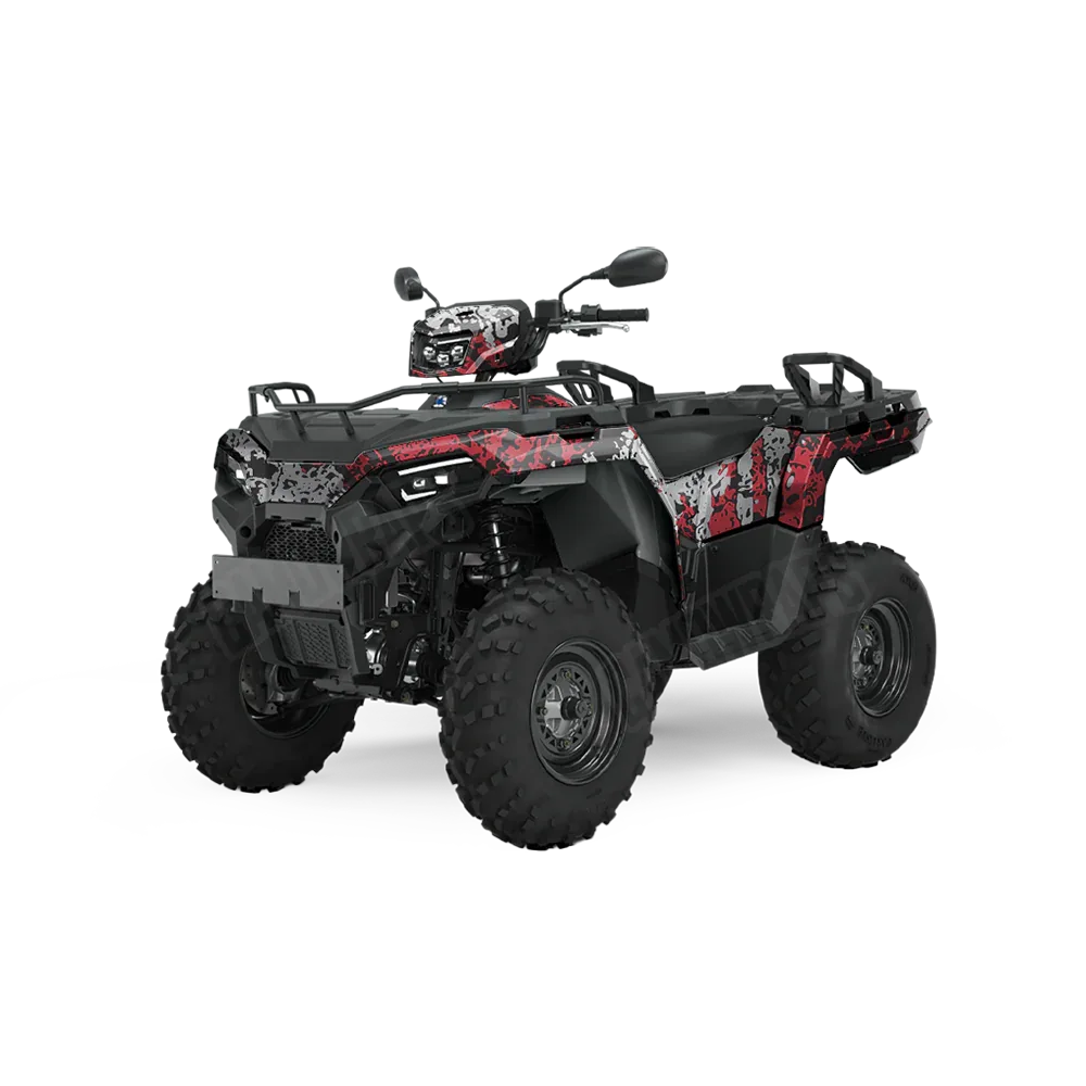 Pasted Red Tiger ATV Wraps