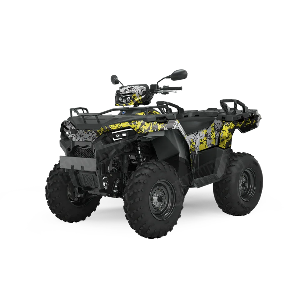 Pasted Yellow Tiger ATV Wraps