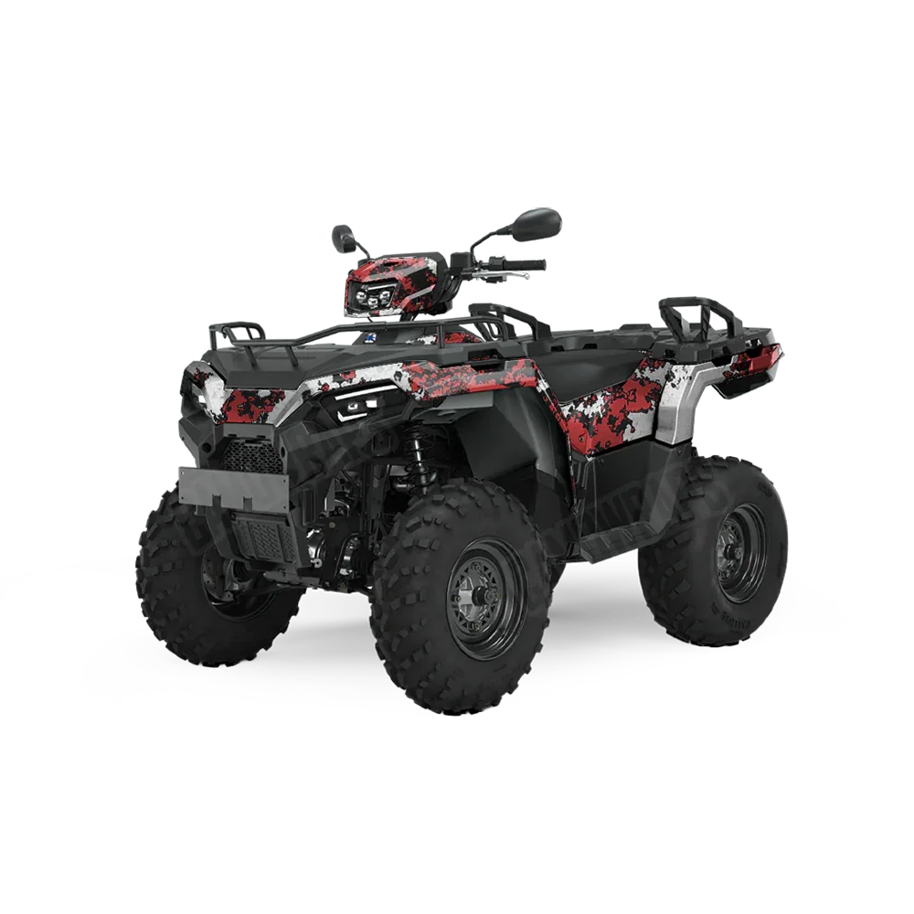 Prym1 Boulder Black Red White ATV Wraps