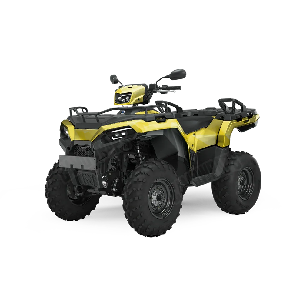 Shattered Elite Yellow ATV Wraps