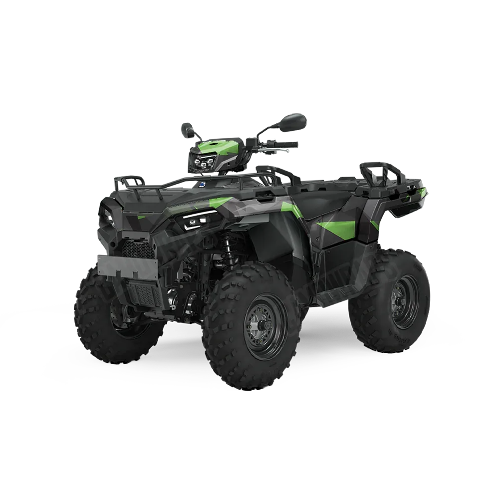 Shattered Metro Green ATV Wraps