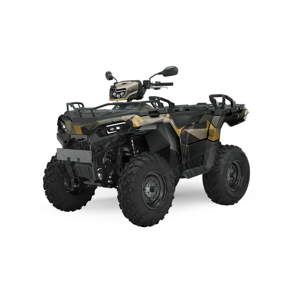 Shattered Militant Yellow ATV Wraps