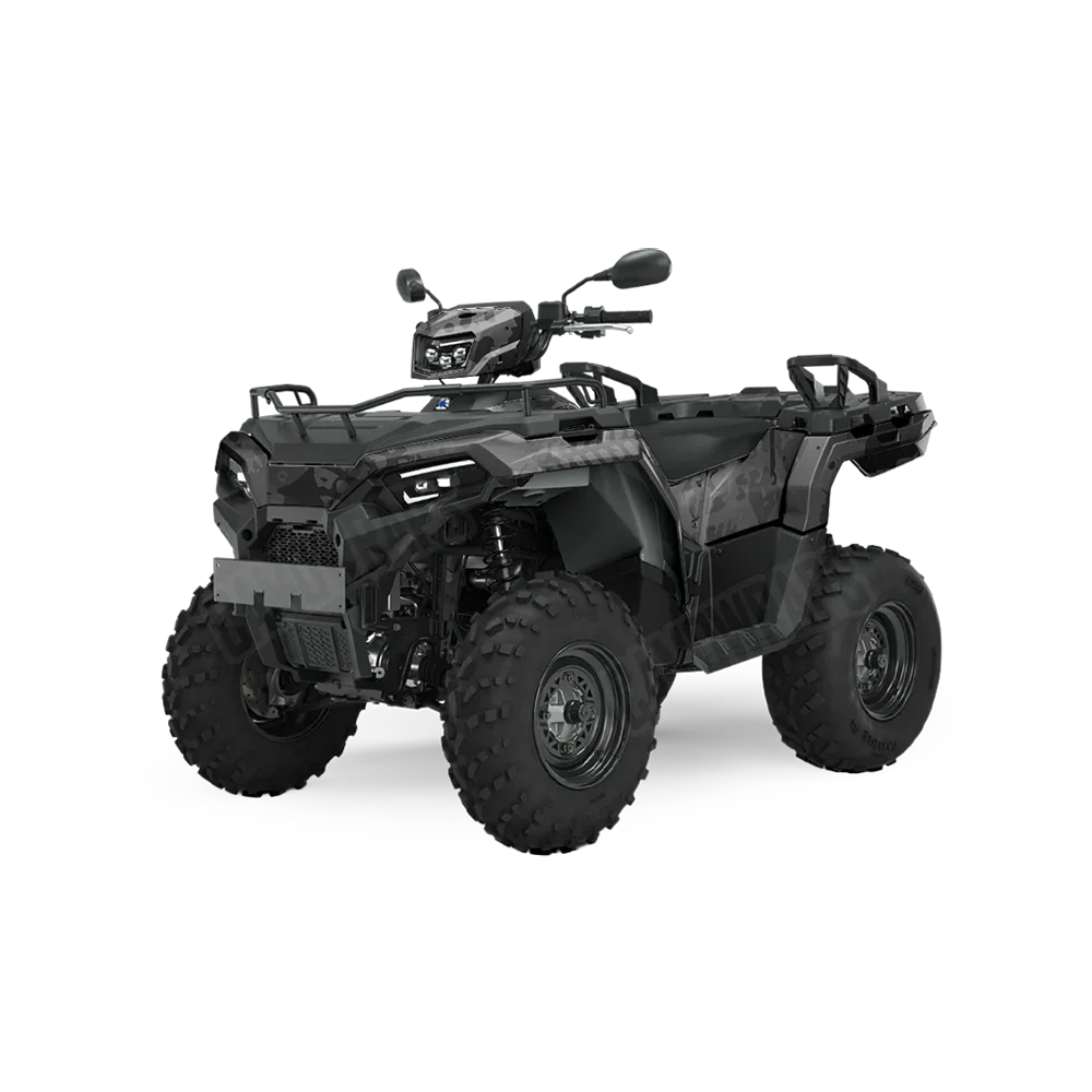 Tire Splatter Elite Black ATV Wraps