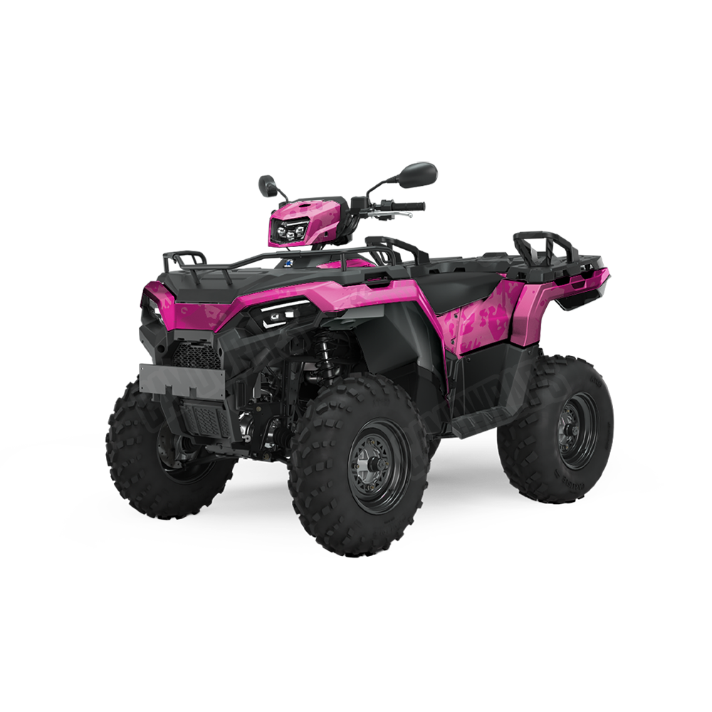 Tire Splatter Elite Magenta ATV Wraps