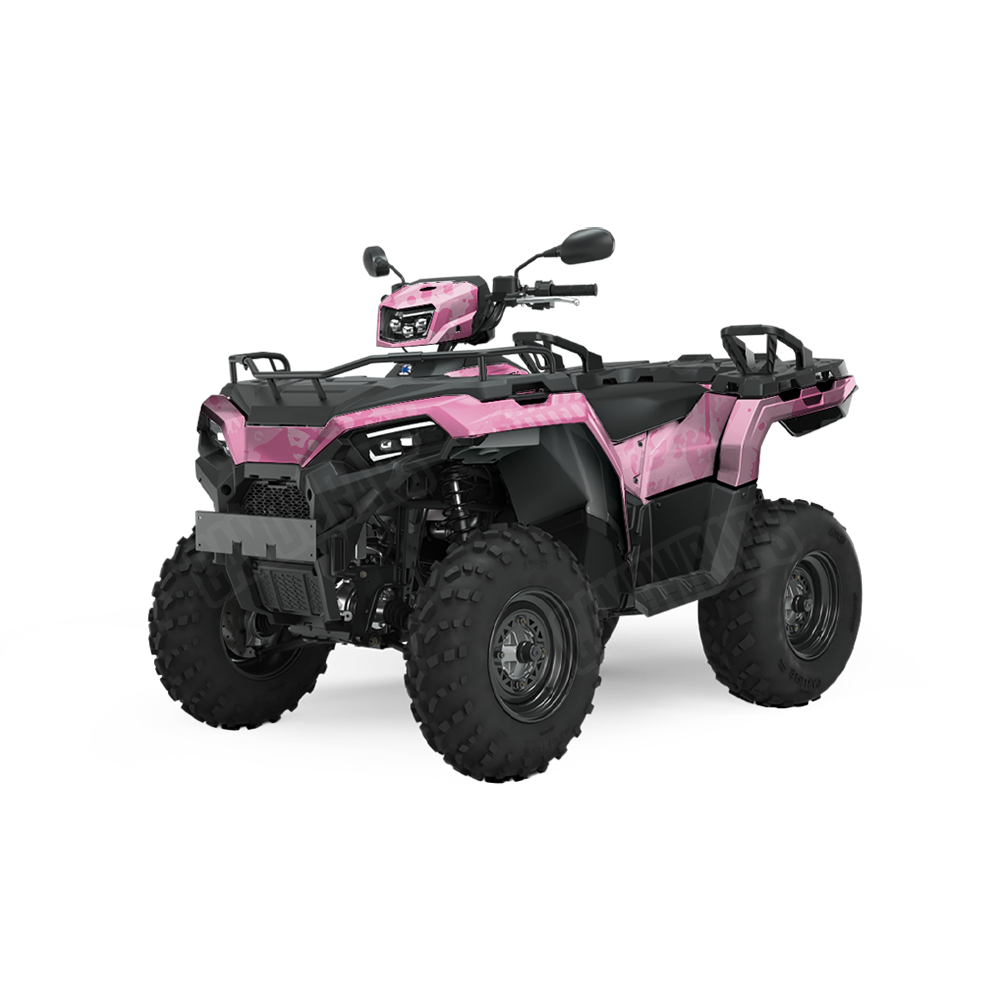Tire Splatter Elite Pink ATV Wraps