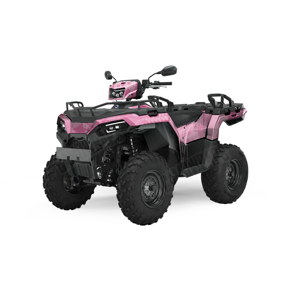 Tire Splatter Elite Pink ATV Wraps