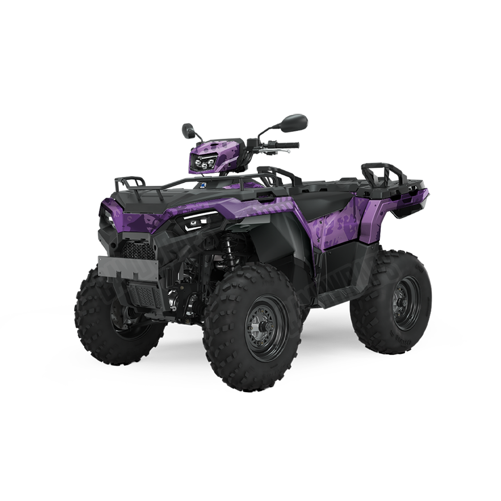 Tire Splatter Elite Purple ATV Wraps