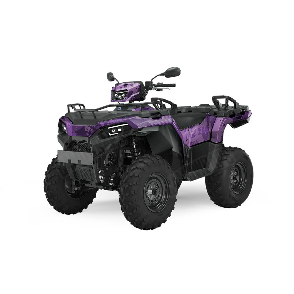 Tire Splatter Elite Purple ATV Wraps