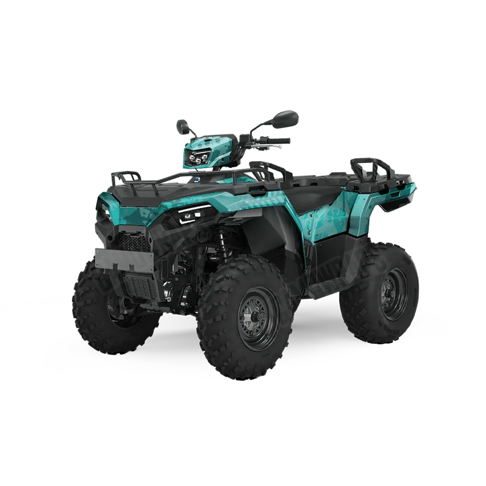 Tire Splatter Elite Tiffany Blue ATV Wraps