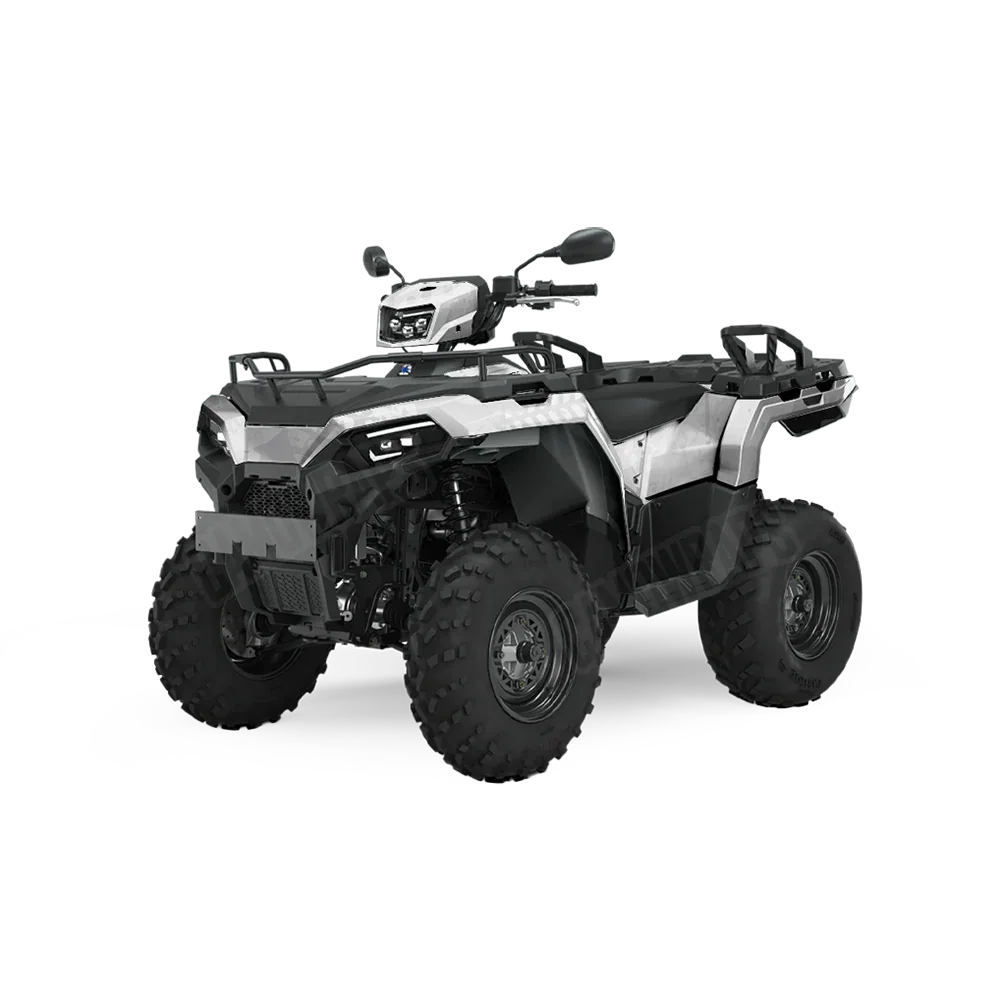 Tire Splatter Elite White ATV Wraps