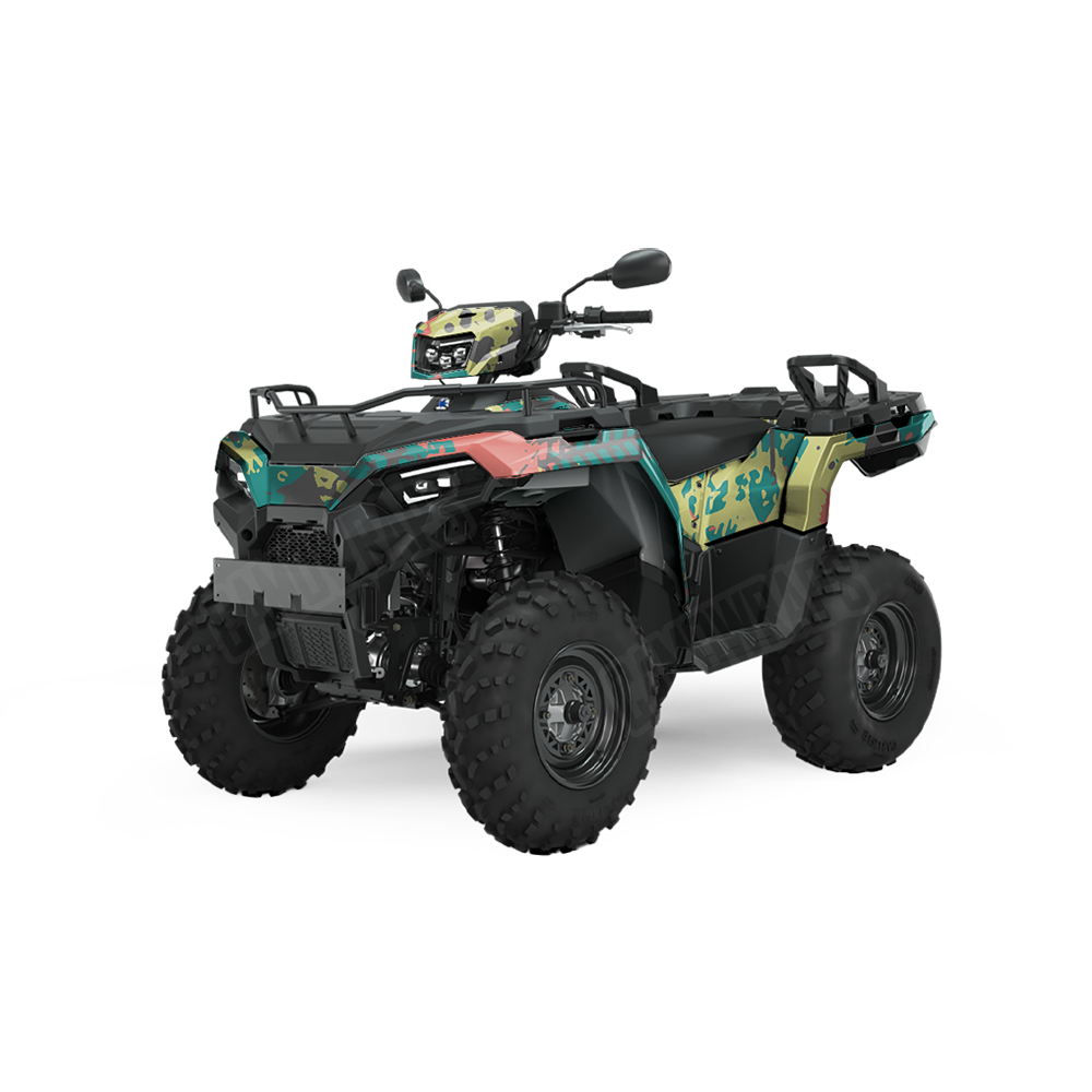 Tire Splatter Fiesta ATV Wraps