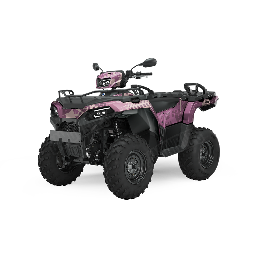 Tire Splatter Floral ATV Wraps