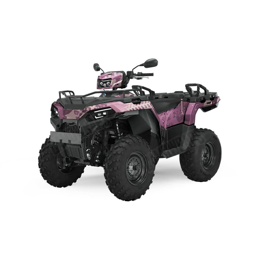 Tire Splatter Floral ATV Wraps